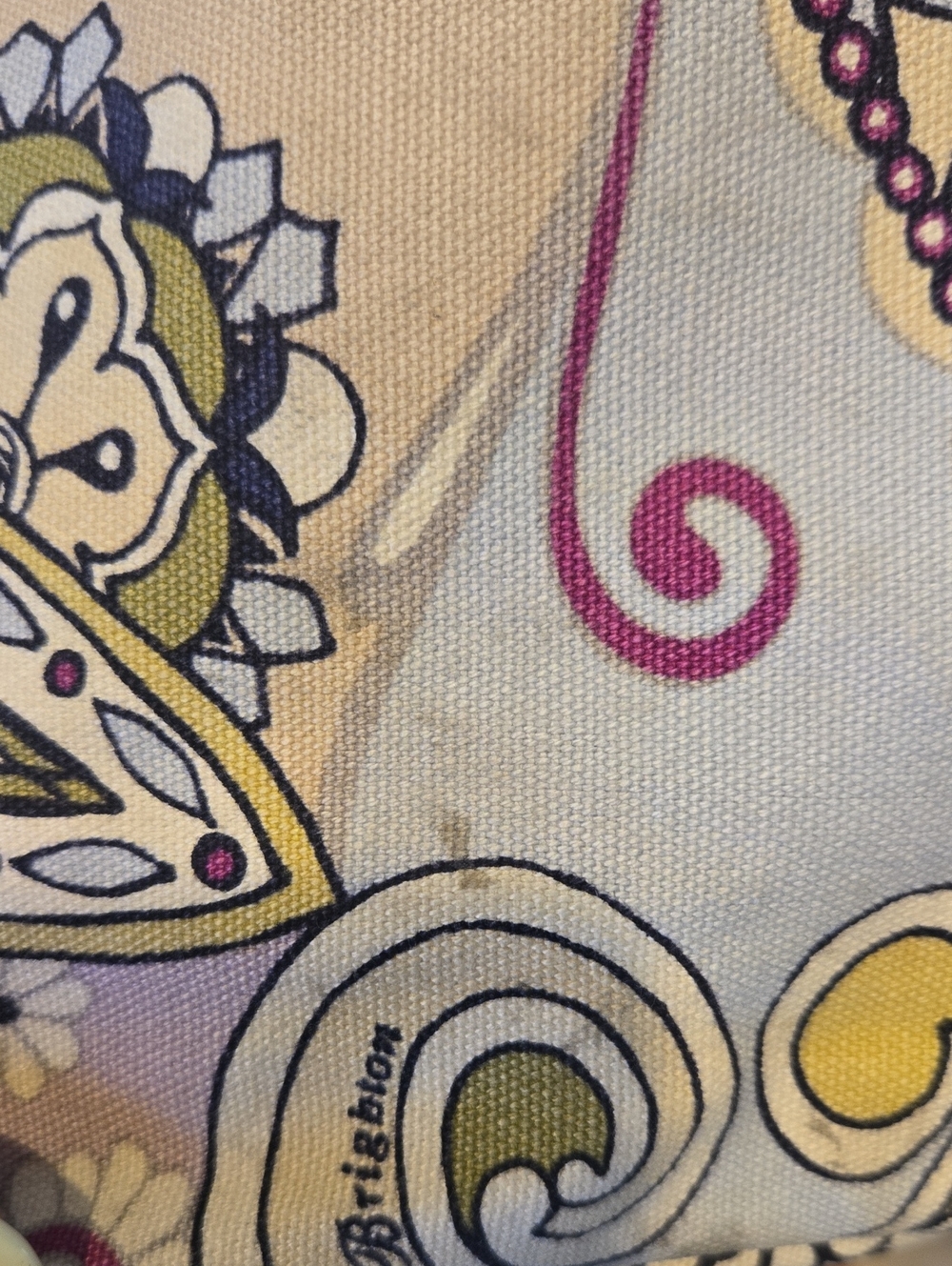 Brighton Multi-Color Design Print Shoulder Bag - Picture 14 of 15
